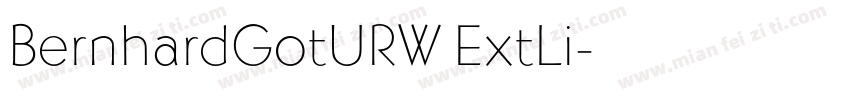 BernhardGotURW ExtLi字体转换